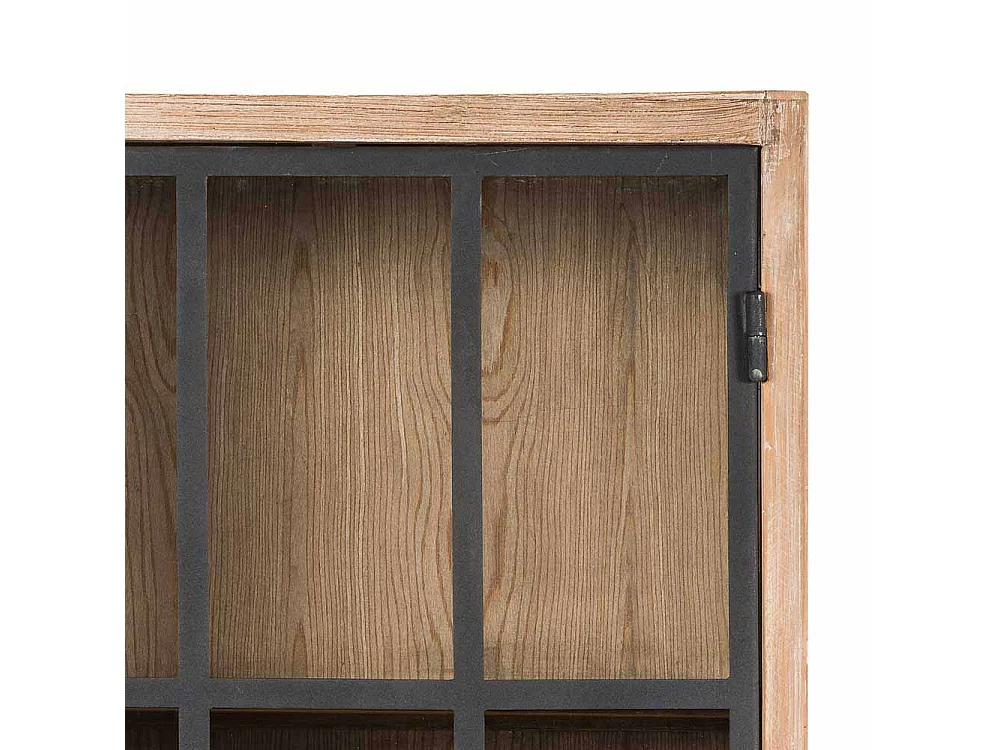 Küchen Hängeschrank aus Pinie und Metall Landhaus 80 cm hoch