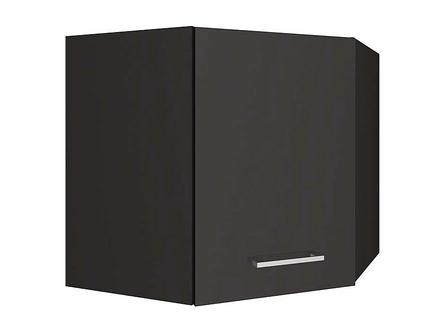 Küchen Eck Hängeschrank Front grau Hochglanz 60 cm breit