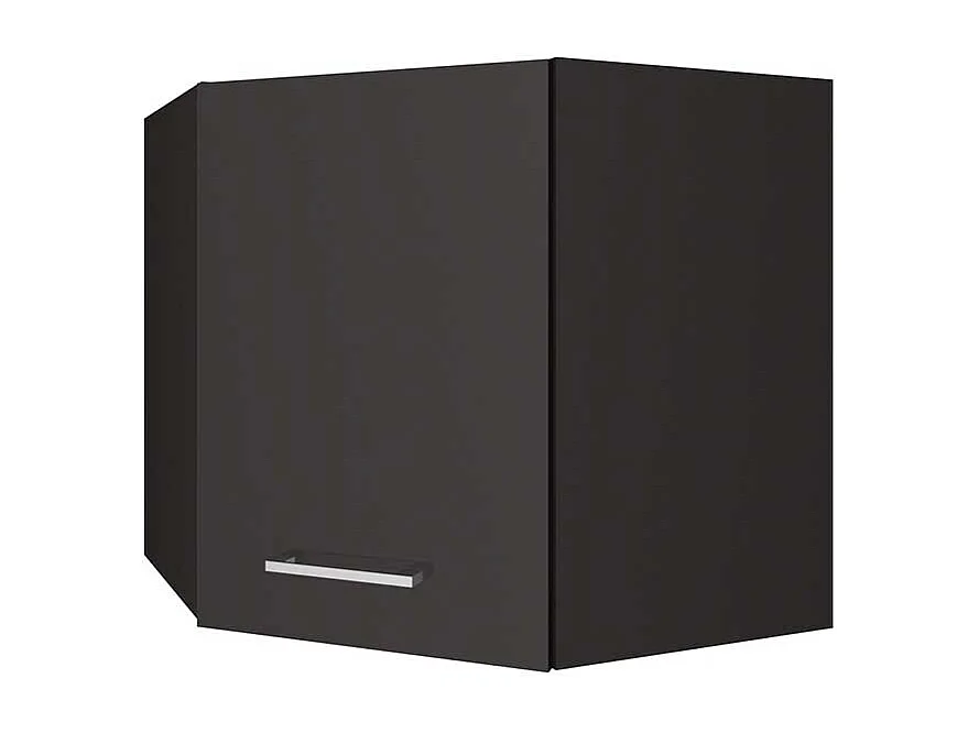 Küchen Eck Hängeschrank Front grau Hochglanz 60 cm breit