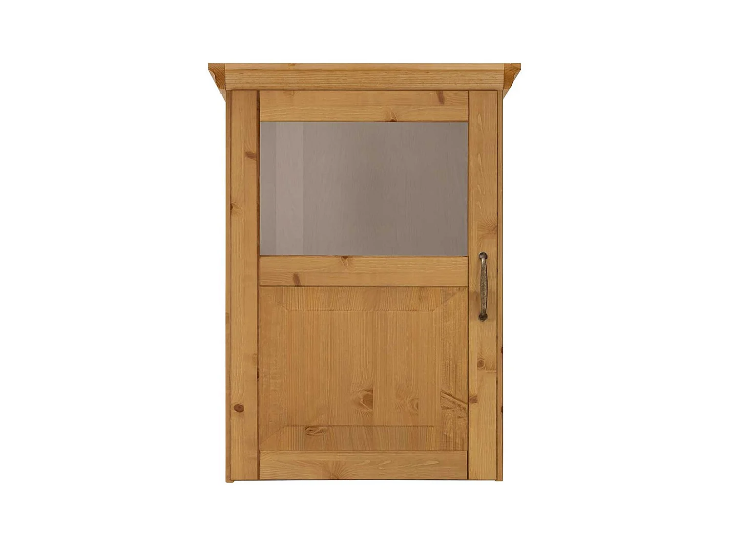 Landhaus Küchen Hängeschrank aus Kiefer Massivholz 75 cm hoch