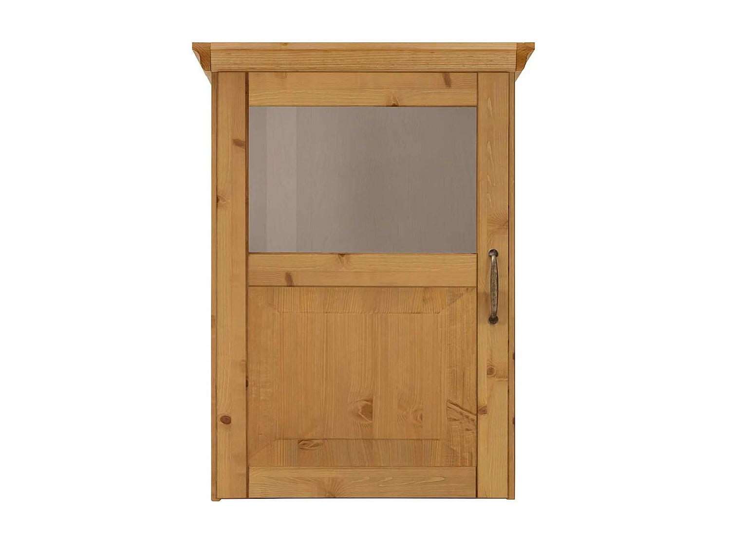 Landhaus Küchen Hängeschrank aus Kiefer Massivholz 75 cm hoch