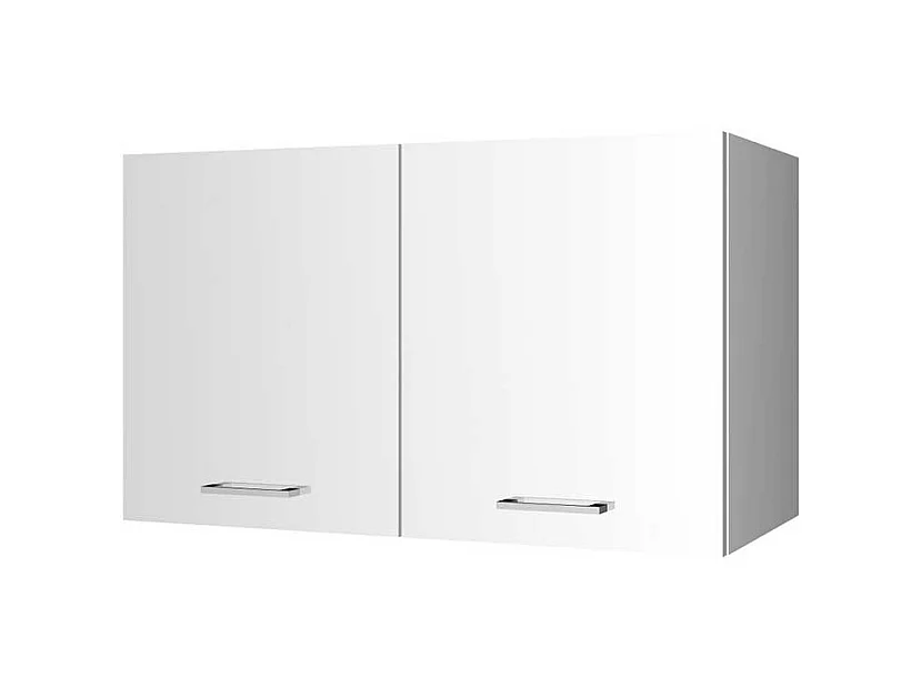 Küchen Hängeschrank in Hochglanz Weiß 2-türig