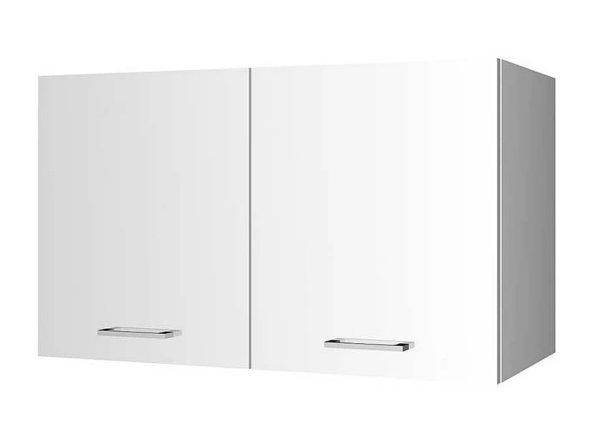 Küchen Hängeschrank in Hochglanz Weiß 2-türig