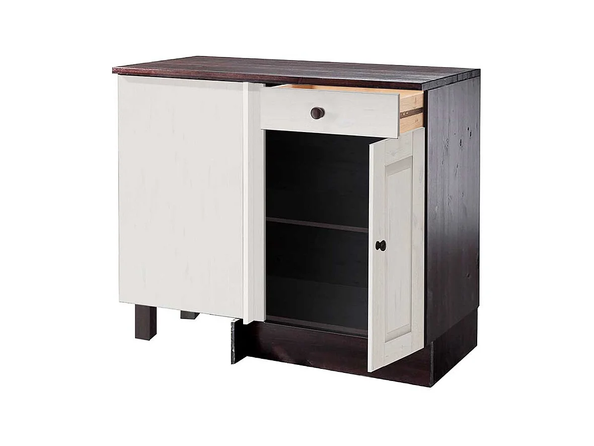 Unterschrank Küchenschrank im Landhausstil aus Massivholz