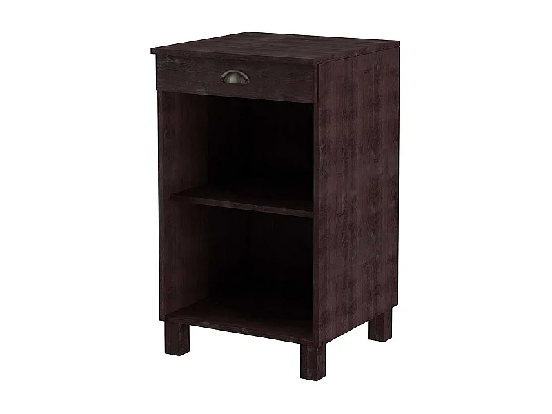 Kuchenunterschrank in Wengefarben 50 cm breit