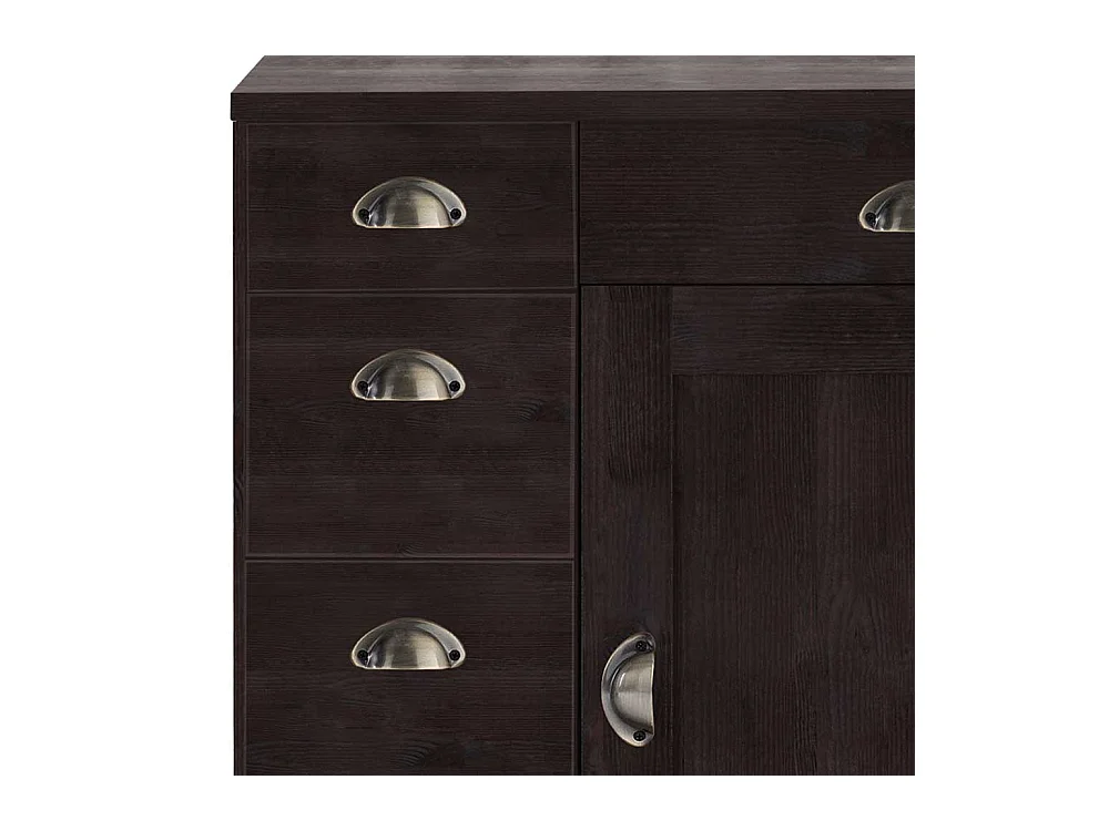 Unterschrank Küchenschrank mit Metallgriffen und Drehtür