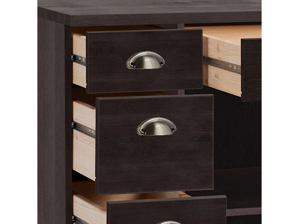 Unterschrank Küchenschrank mit Metallgriffen und Drehtür