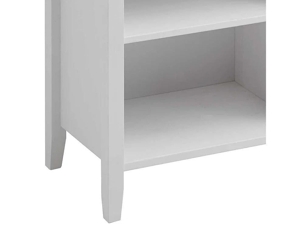 Badezimmer Regal in Weiß Kiefer teilmassiv einer Schublade