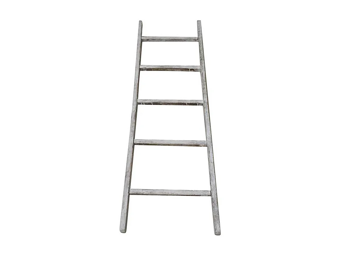 Regalleiter in Grau massiv