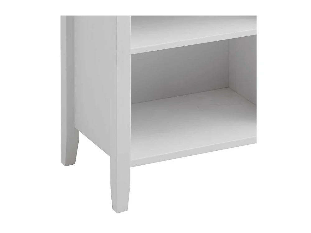 Echtholz Regal in Weiß Grau Kiefer teilmassiv Bad