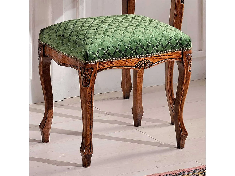 Frisiertisch mit Hocker im Barock Style Nussbaum furniert (zweiteilig)