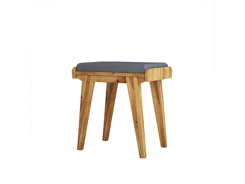 Frisiertisch aus Wildeiche Massivholz Hocker (zweiteilig)