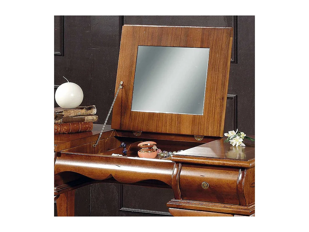 Spiegelkommode in Nussbaumfarben italienischen Design