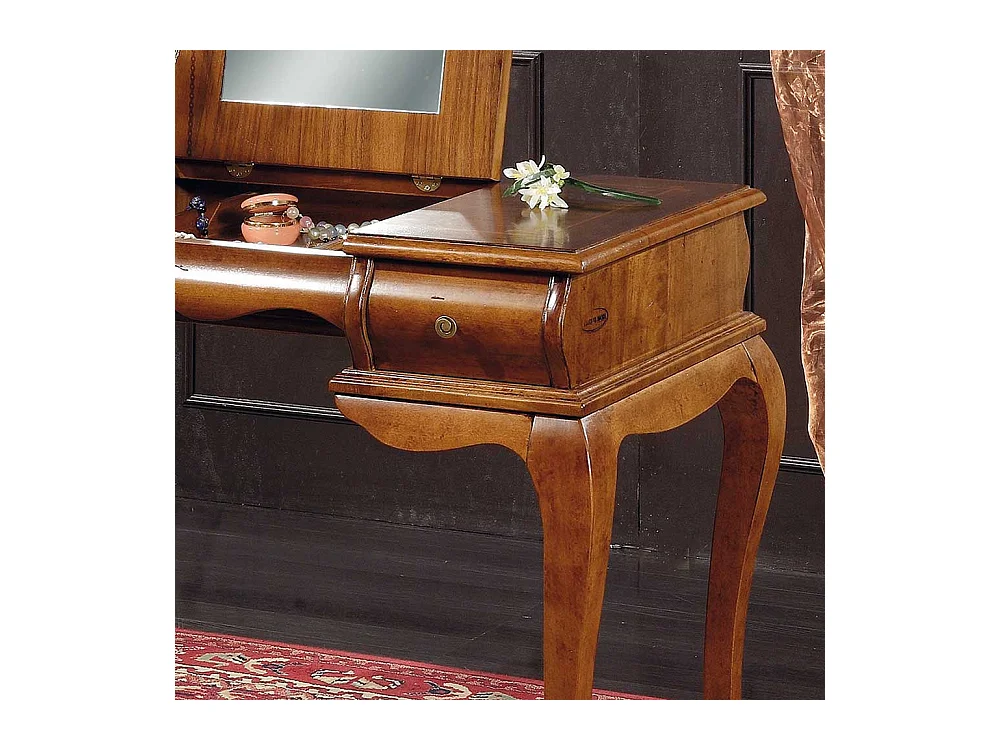 Spiegelkommode in Nussbaumfarben italienischen Design