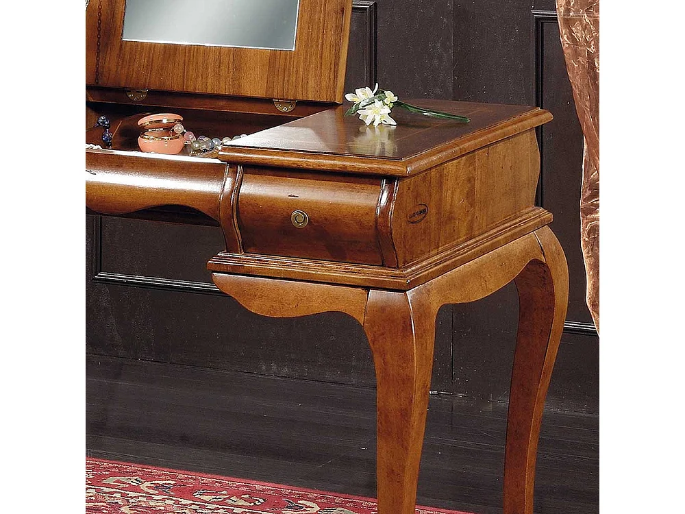 Spiegelkommode in Nussbaumfarben italienischen Design