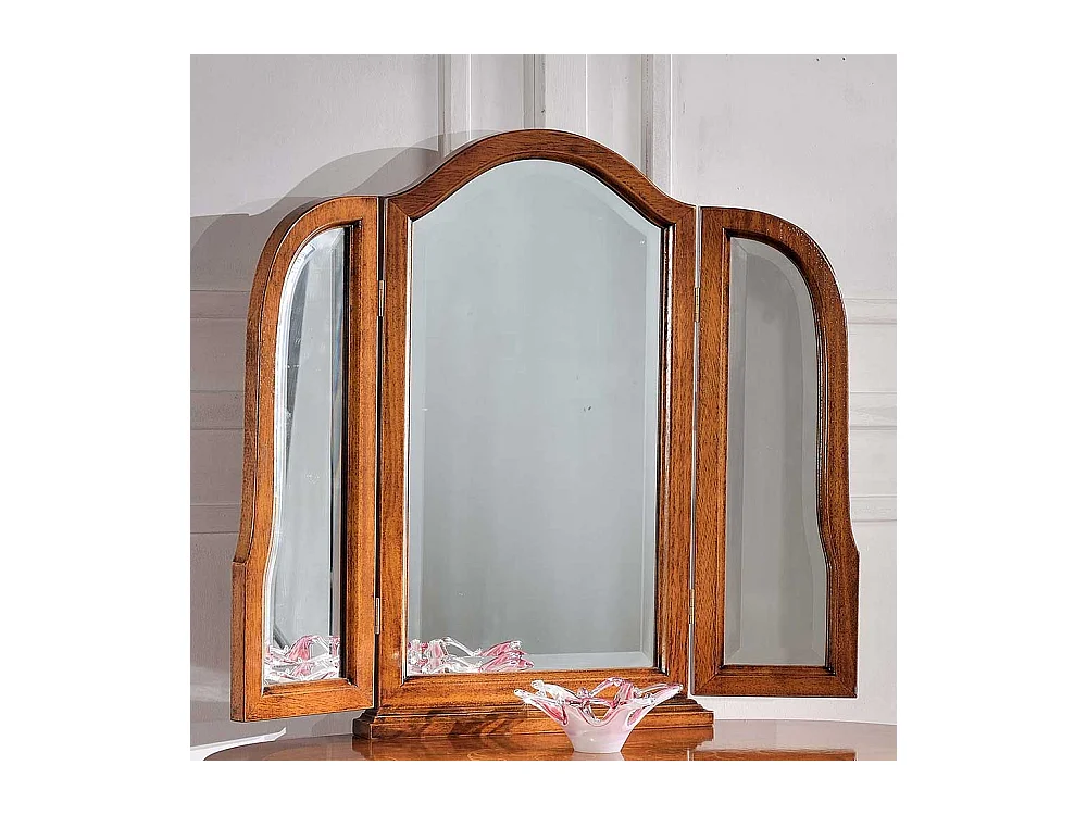 Frisiertisch mit Nussbaum furniert Barock Design