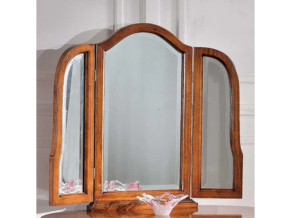 Frisiertisch mit Nussbaum furniert Barock Design