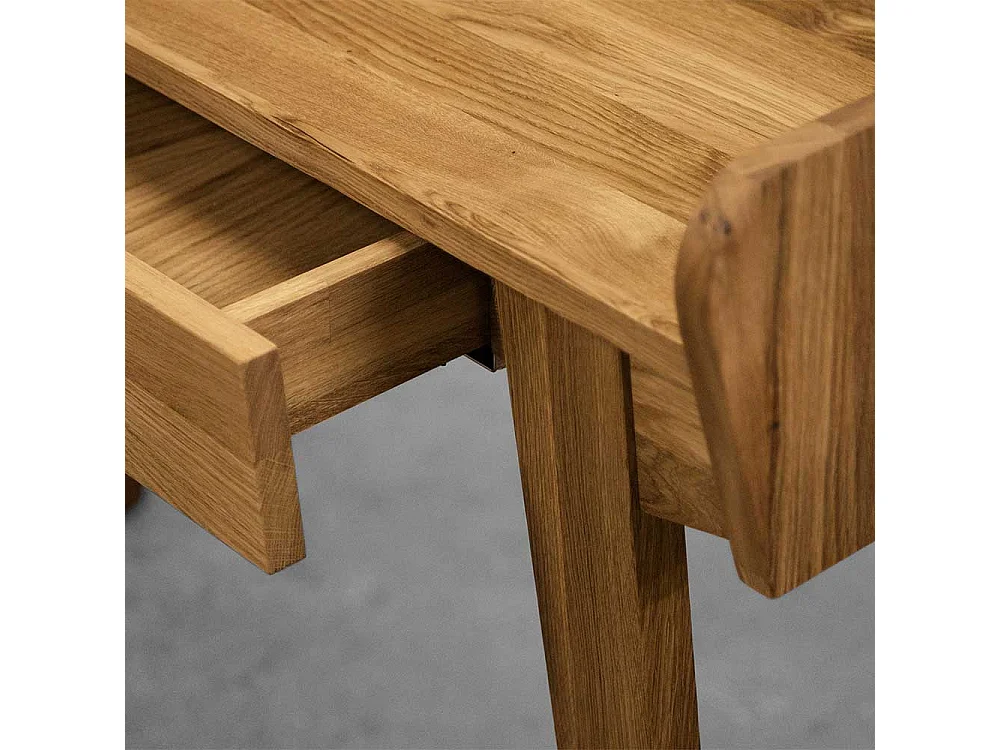 Spiegel Schminktisch aus Wildeiche Massivholz 110 cm breit