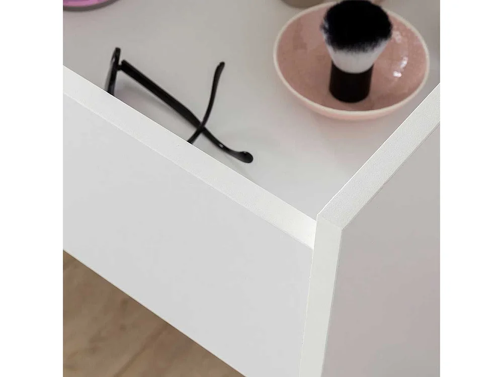 Schminkkommode in Weiß mit (zweiteilig)