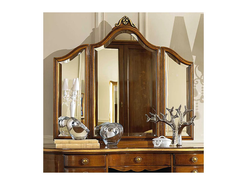 Schminktisch im italienischen Look 180 cm hoch (zweiteilig)