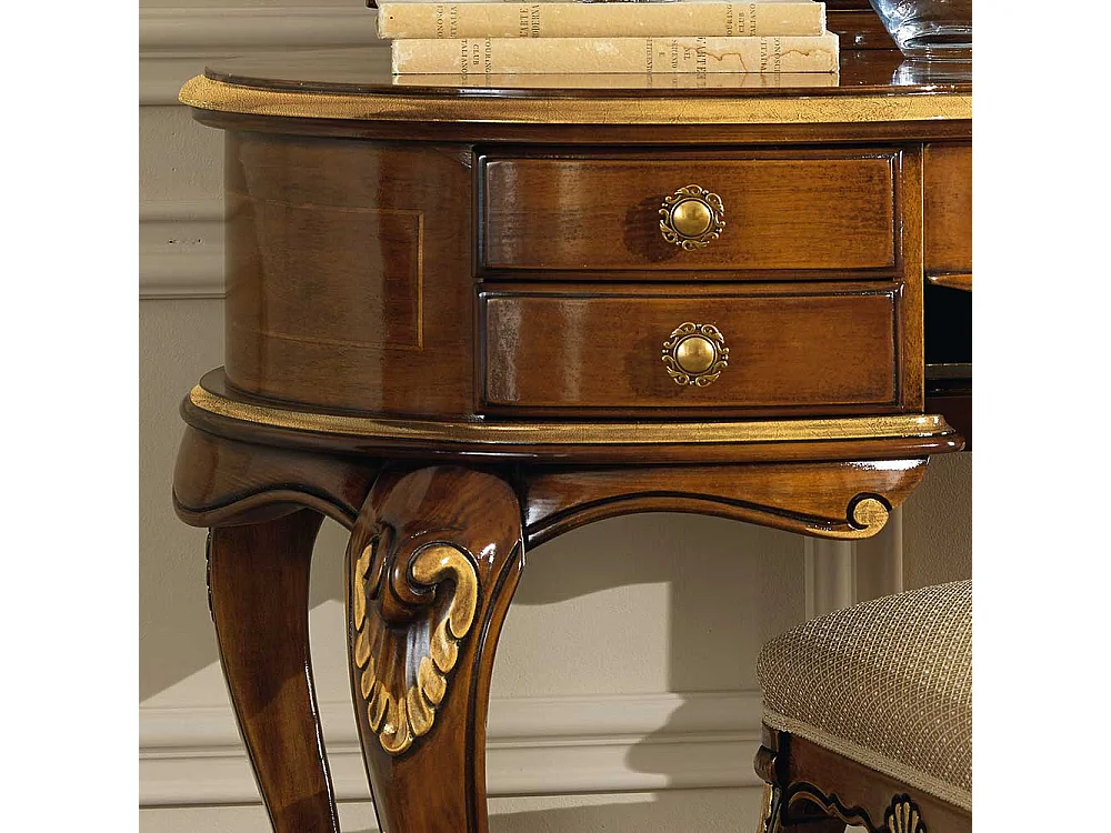 Schminktisch im italienischen Look 180 cm hoch (zweiteilig)