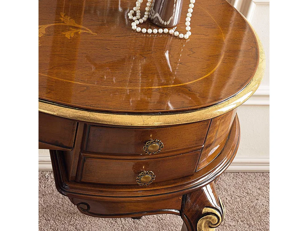 Schminktisch im italienischen Look 180 cm hoch (zweiteilig)