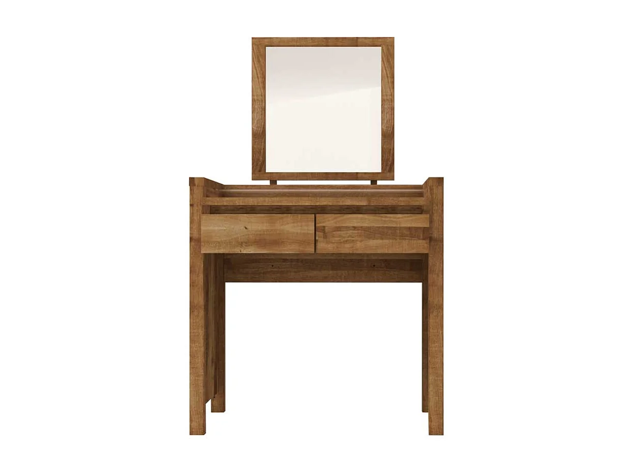 Massivholz Schminktisch aus Wildeiche geölt 85 cm breit