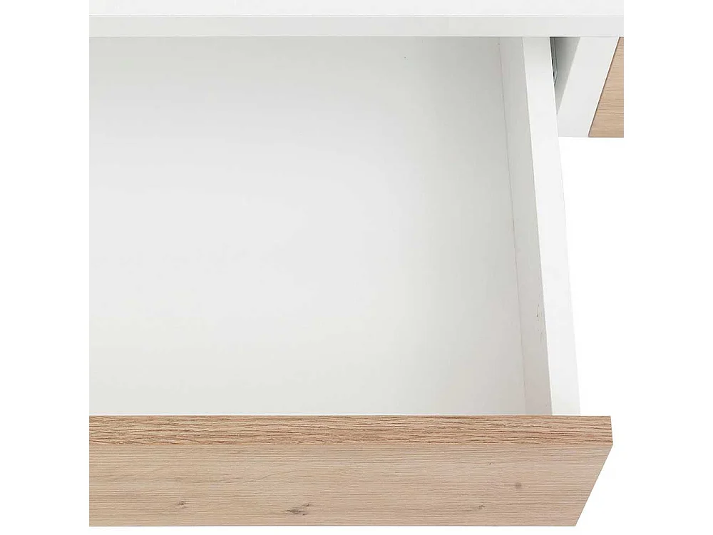 Schreibtisch Schminktisch mit zwei Schubladen in rechteckiger Form