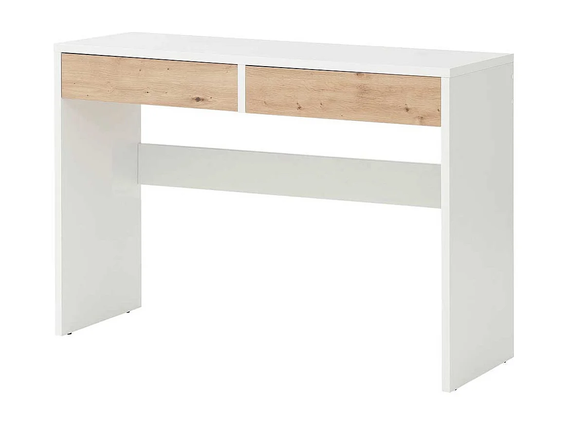 Schreibtisch Schminktisch mit zwei Schubladen in rechteckiger Form
