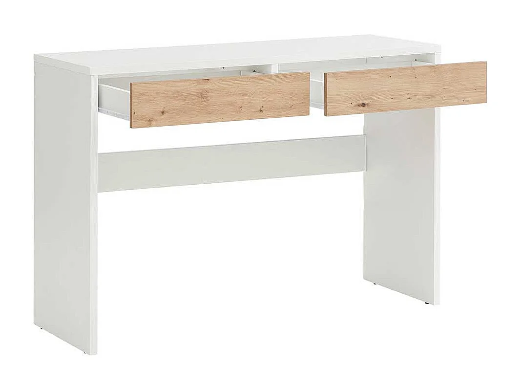 Schreibtisch Schminktisch mit zwei Schubladen in rechteckiger Form