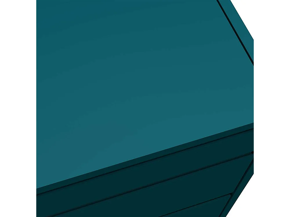 Schminkkonsole in Petrol und Goldfarben 45 cm breit