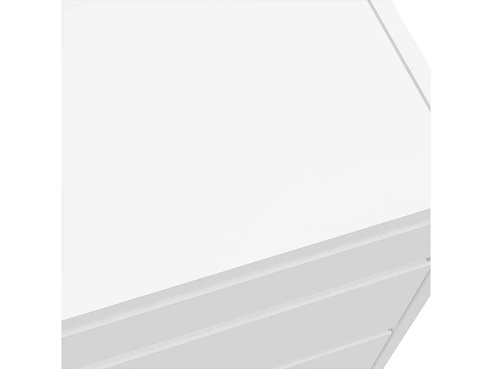 Schminkkommode in Weiß und Goldfarben 110 cm hoch