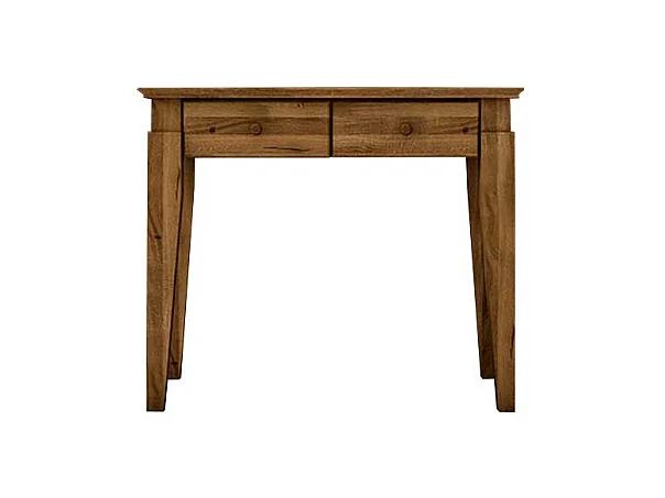 Schminktisch aus Wildeiche Massivholz 2 Schubladen