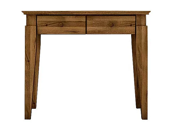 Schminktisch aus Wildeiche Massivholz 2 Schubladen