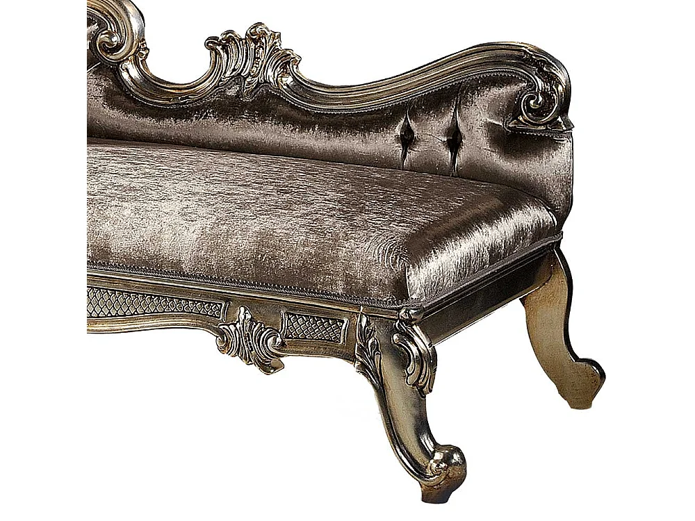 Barocke Chaiselounge mit Lehne auf der linken Seite 186 cm breit