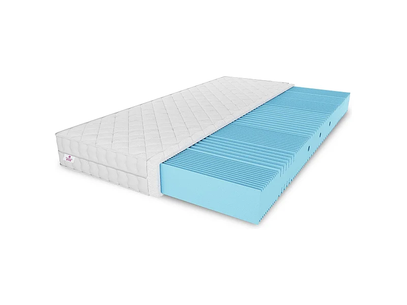 Matelas en mousse Nicole avec couche massante, 90 x 200 cm, hauteur  10 cm, H3, noir