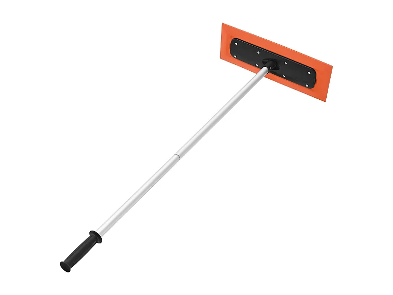 Râteau à Neige SucceBuy de Toit, 45 cm, Râteau de Déneigement de Longueur 1,2 m, avec Grattoir en Mousse, Poignée Antidérapante, Rangement Compact