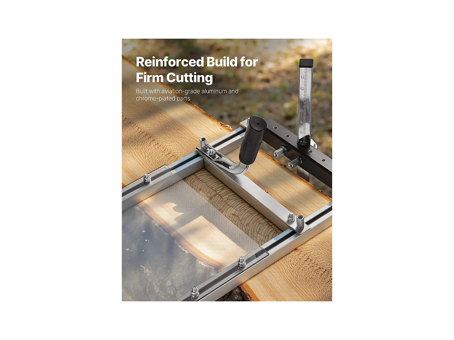 Gruminette SucceBuy für Kettensäge 41-51 cm Mobiles Tragbares Sägewerk Querschnitt, Schnittdicke 5,08-300 mm, mit Transparenter Schutzplatte