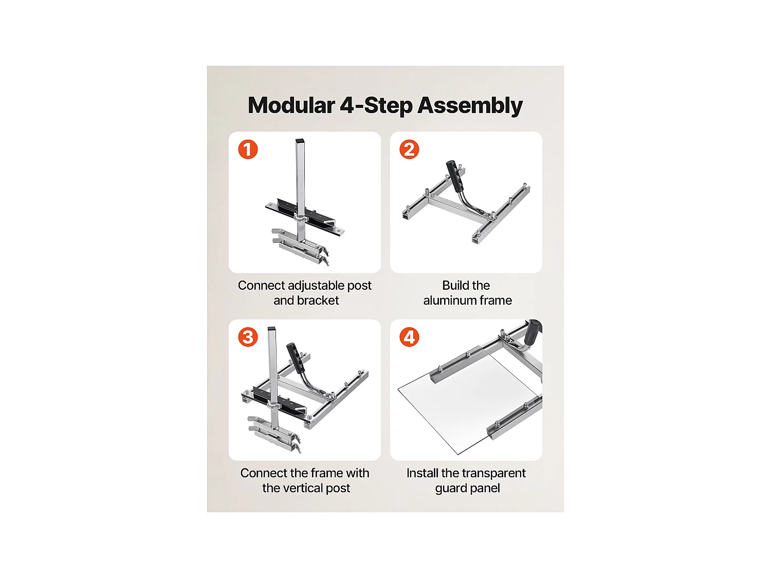 Gruminette SucceBuy für Kettensäge 41-51 cm Mobiles Tragbares Sägewerk Querschnitt, Schnittdicke 5,08-300 mm, mit Transparenter Schutzplatte