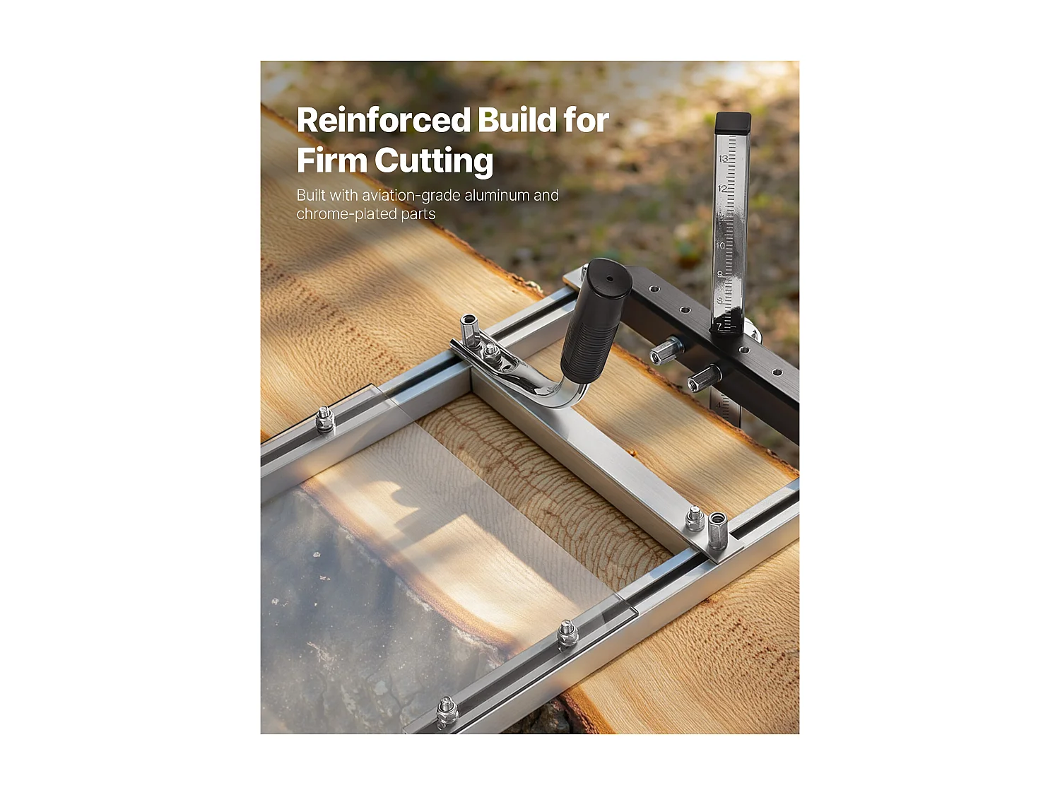 Gruminette SucceBuy pour Tronçonneuse 41-51 cm Scierie Mobile Portative Coupe Transversale, Épaisseur de Coupe 5,08-300 mm, avec Plaque Protection Transparente