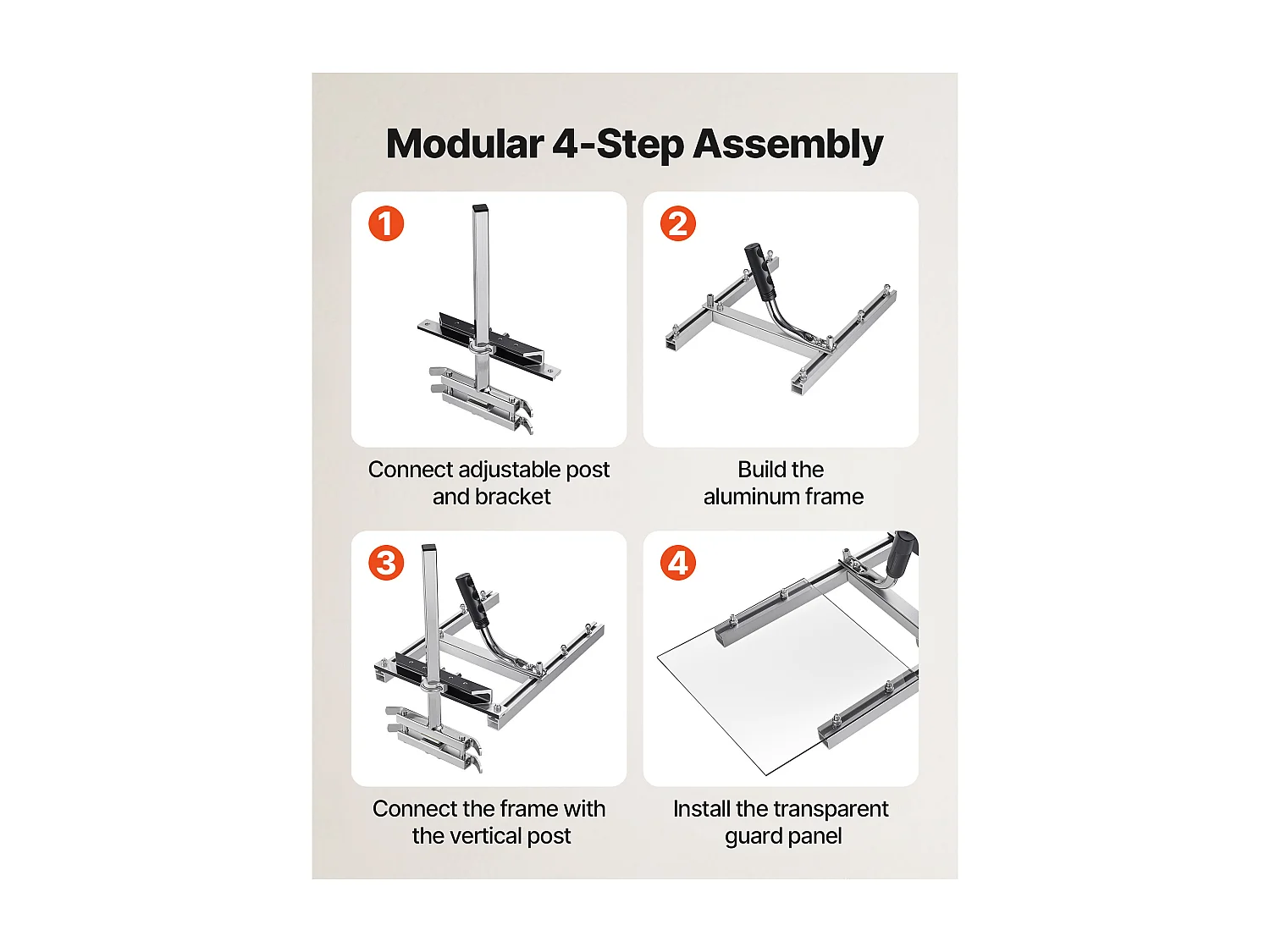 Gruminette SucceBuy pour Tronçonneuse 41-51 cm Scierie Mobile Portative Coupe Transversale, Épaisseur de Coupe 5,08-300 mm, avec Plaque Protection Transparente