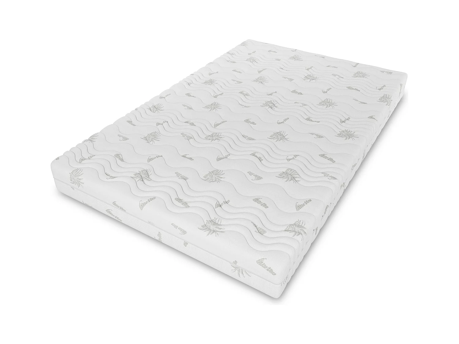 Matelas à ressorts ensachés Comfort, 7 zones, 120x200x26 cm, H3/H4, aloe vera