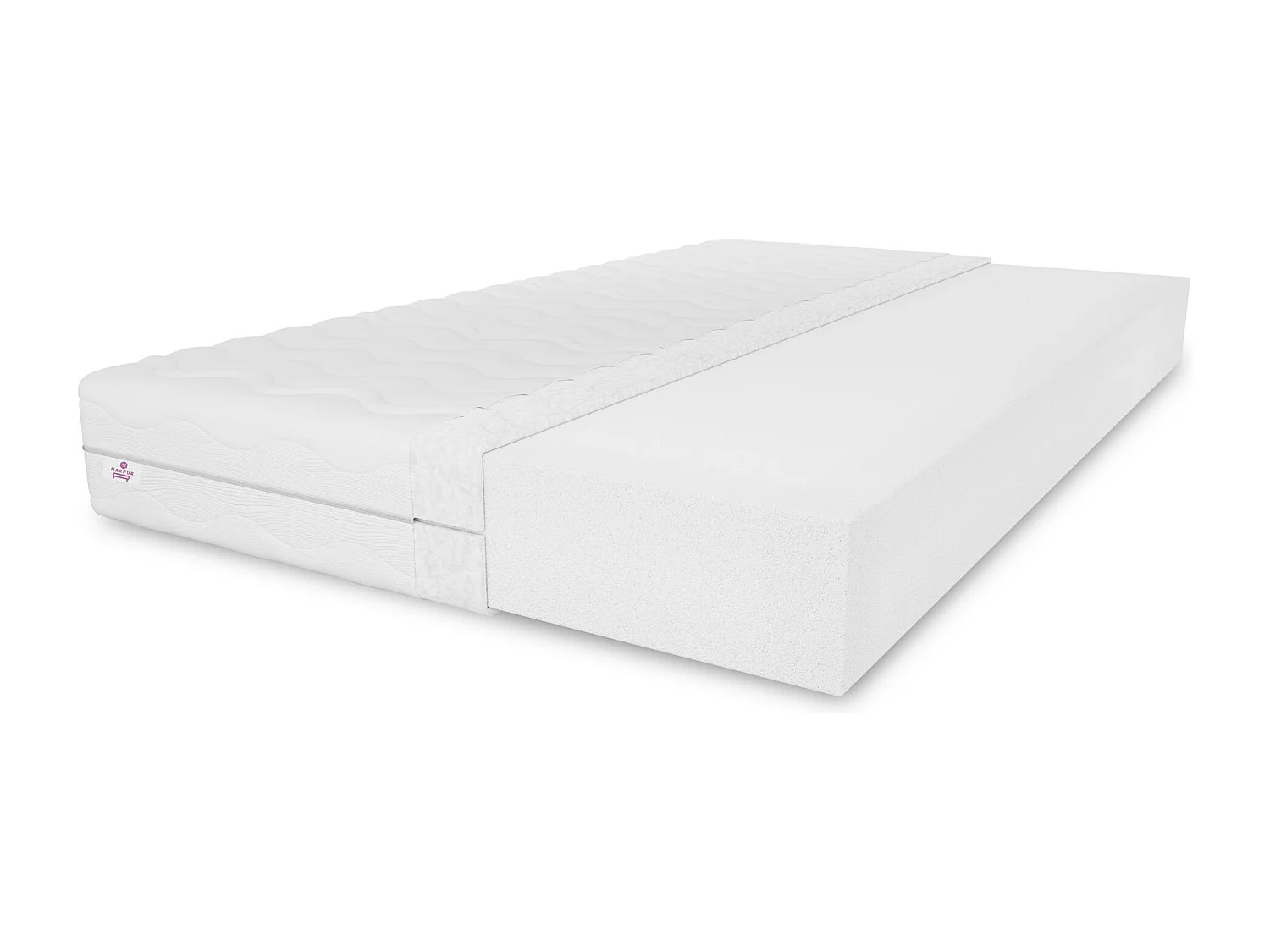 Matelas en mousse Selekt 140 x 200 cm, H3, hauteur env. 20 cm, couleur : blanc