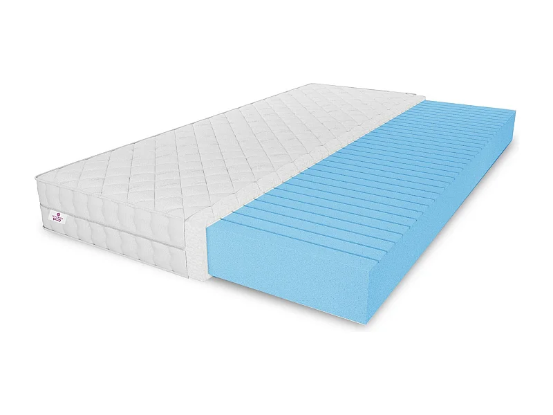 Matelas en mousse Olivia avec couche massante, 160 x 200 cm, hauteur 10 cm, H3, noir