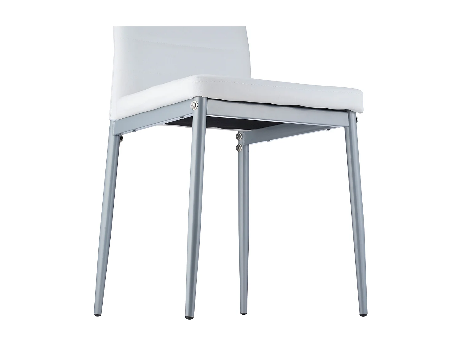 Sillas SucceBuy Comedor Modernas, Juego de Sillas de Cocina de Cuero 4 Piezas, con Respaldo, Cojines Gruesos y Patas de Metal, para Mesa de Comedor