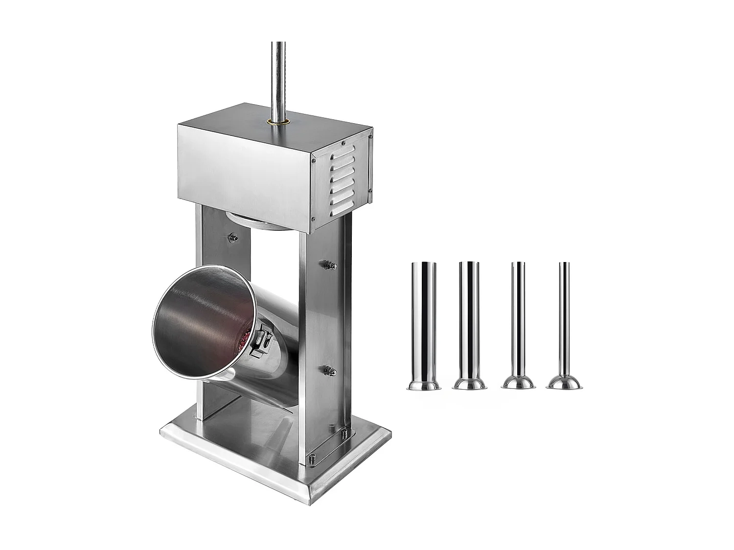 Wypycharka do Kiełbas SucceBuy Elektryczna 12 L, Pionowa Maszyna do Kiełbas ze Stali Nierdzewnej, Napełniarka z Ciągłą Kontrolą Prędkości i Pedałem