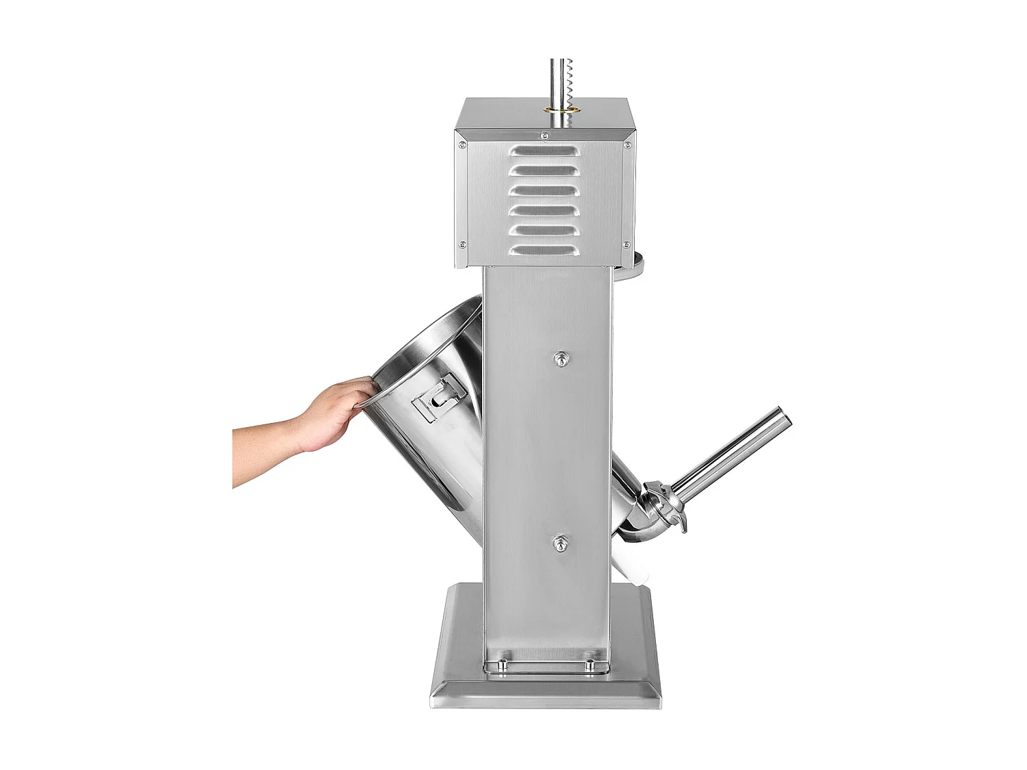 Wypycharka do Kiełbas SucceBuy Elektryczna 12 L, Pionowa Maszyna do Kiełbas ze Stali Nierdzewnej, Napełniarka z Ciągłą Kontrolą Prędkości i Pedałem