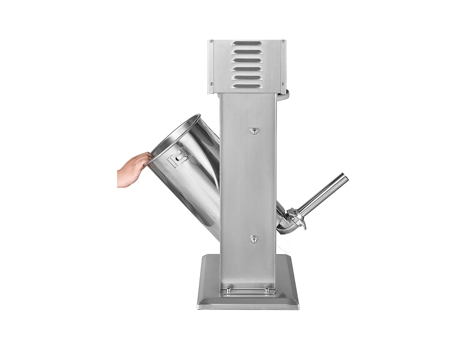 Wypycharka do Kiełbas SucceBuy Elektryczna 15 L, Pionowa Maszyna do Kiełbas ze Stali Nierdzewnej, Napełniarka z Ciągłą Kontrolą Prędkości i Pedałem