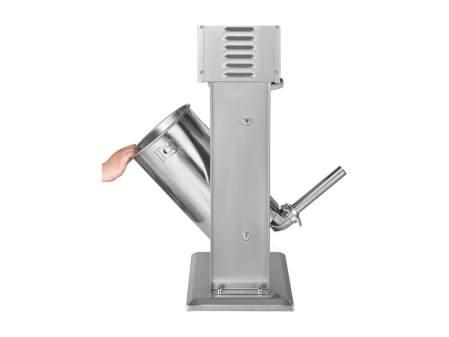 Wypycharka do Kiełbas SucceBuy Elektryczna 15 L, Pionowa Maszyna do Kiełbas ze Stali Nierdzewnej, Napełniarka z Ciągłą Kontrolą Prędkości i Pedałem