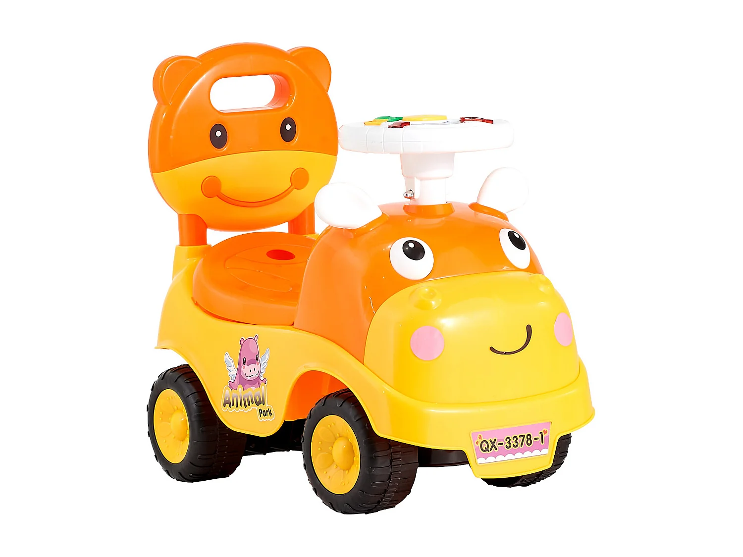 Loopauto Kinderen SucceBuy 19 tot 36 Maanden, Duwauto voor Peuters, Capaciteit 22 kg, met Toeter en Muziek, Opslag onder Zitje, voor Jongens